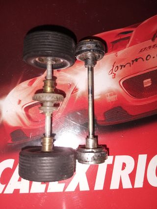 Ejes Corvette y Mustang scalextric exin