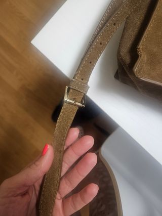 Bolso antelina con pelo