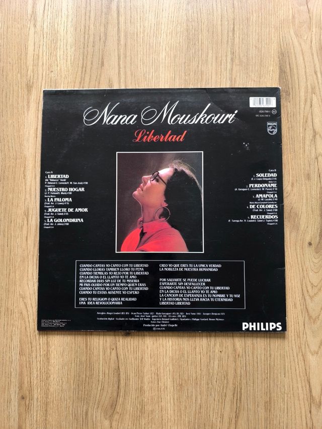 Vinilo de Nana Mouskuri "Libertad"