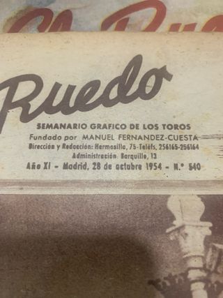 Revista de toros El Ruedo