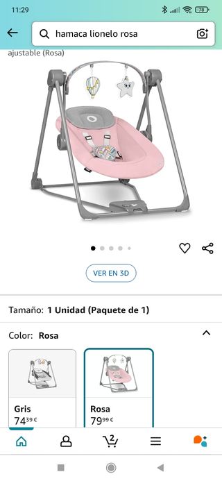 Hamaca bebé columpio balancín Lionel