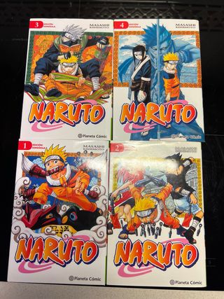 Naruto del 1 al 4