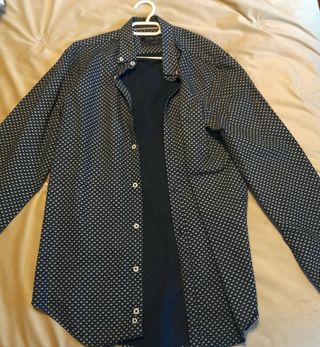 Camisa negra hombre 