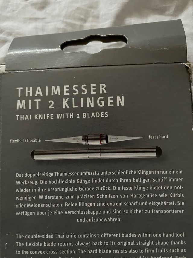 Stiletto thailandese Triangle doppia lama inox