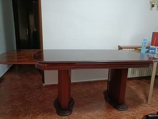 Mesa vintage de madera extensible