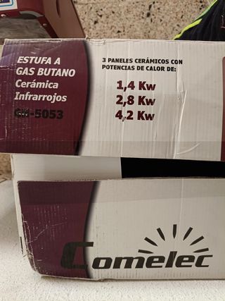 Estufa de gas butano comelec GH 5053