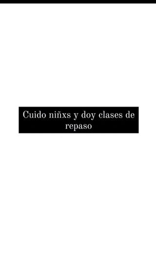 Clases de repaso y cuidado de niñxs