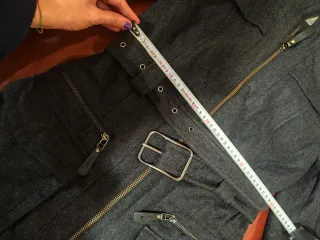 Abrigo de paño gris mujer Zara talla s