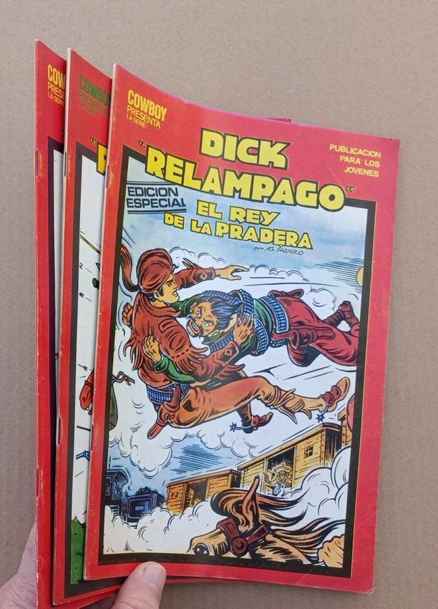 Comic Dick Relámpago el Rey de la Pradera x4