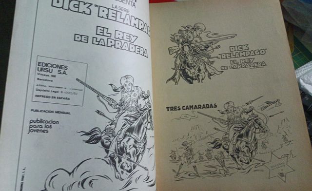 Comic Dick Relámpago el Rey de la Pradera x4