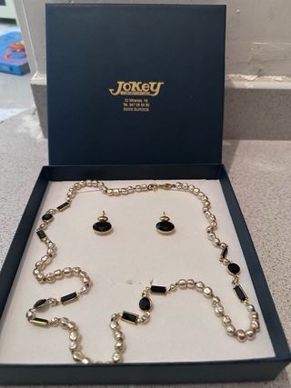 Joya conjunto collar pendientes PERLAS