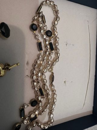 Joya conjunto collar pendientes PERLAS