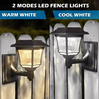 Set 4 lampade solari LED impermeabili da esterno