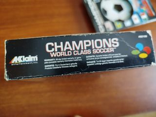 Championship World Class Soccer Snes
