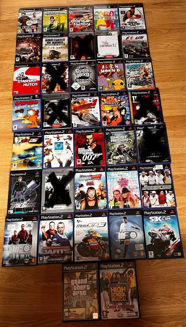 lote 31 juegos ps2 originales