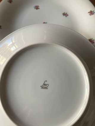 PLATOS ANTIGUOS PORCELANA FRANCESA LIMOGES