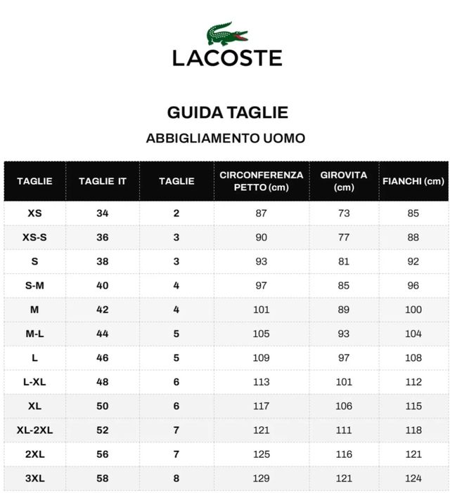 Polo Lacoste uomo maniche lunghe