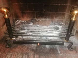 Parrilla leña para chimenea