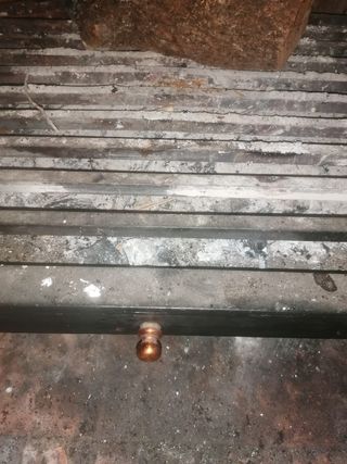 Parrilla leña para chimenea