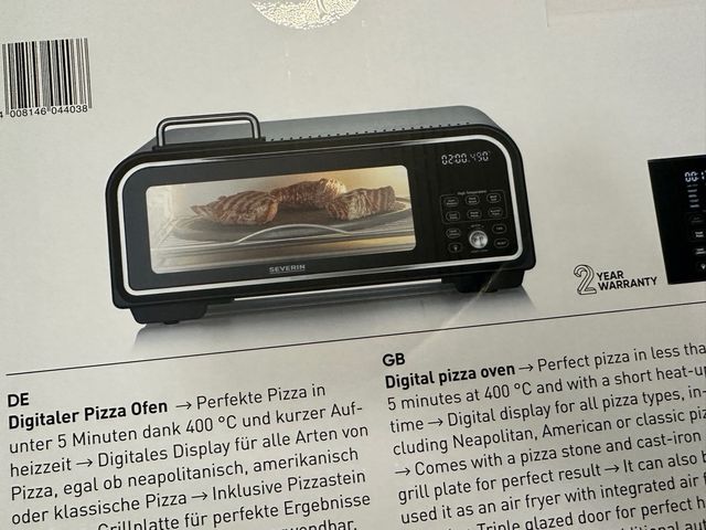 Severin Serico PG 8575 Forno Pizza Digitale 400