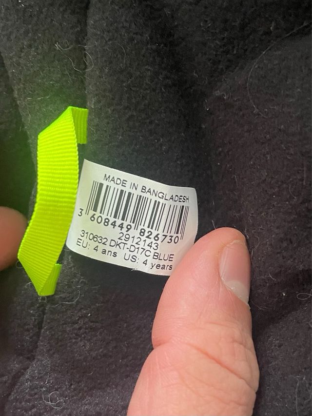 Mono esqui niño 4 años