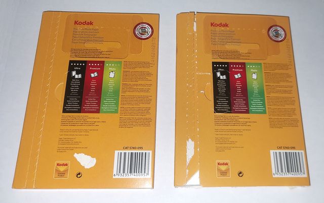 KODAK PREMIUM PHOTO PAPER 10x15 cm. 2 PACKS