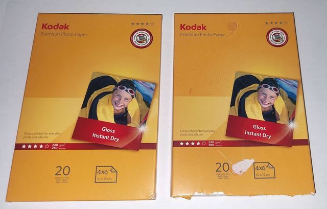 KODAK PREMIUM PHOTO PAPER 10x15 cm. 2 PACKS