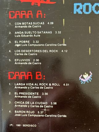 BARON ROJO. Larga Vida al Rock and Roll