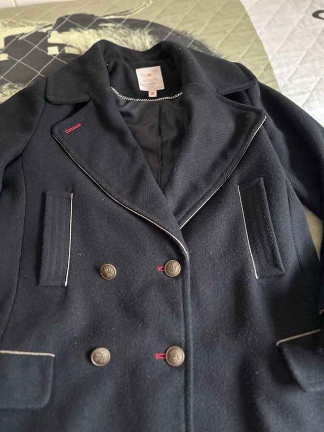 Abrigo militar Azul Marino lana