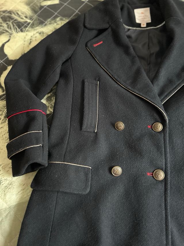 Abrigo militar Azul Marino lana