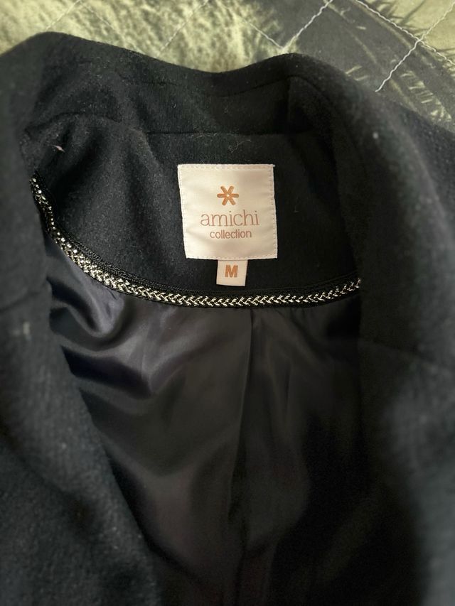 Abrigo militar Azul Marino lana