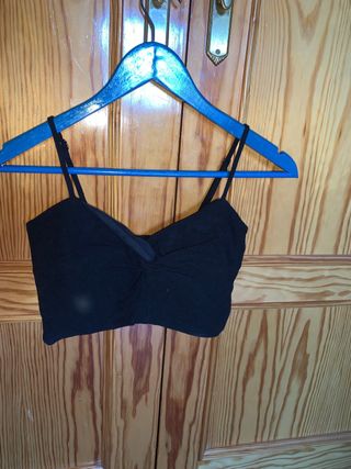 Crop top negro