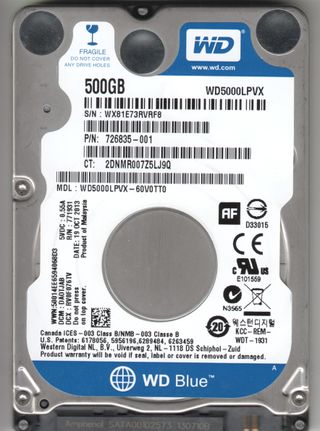 Disco duro WD Blue 500GB para portatil