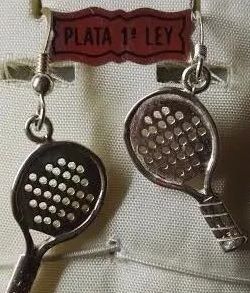 joyas padel y tenis en plata y oro