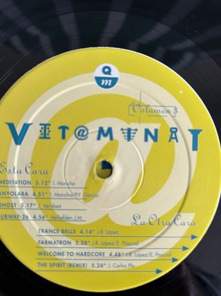 VITAMINA T. Volumen 3. Vinilo Original 1994