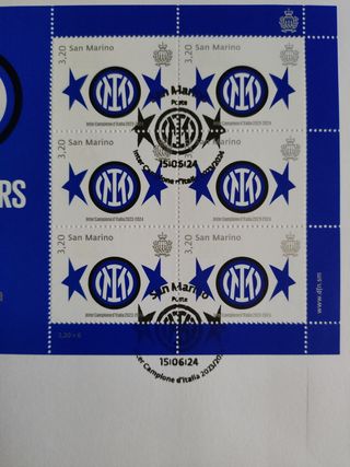 Francobolli Inter 2 Stars San Marino FDC