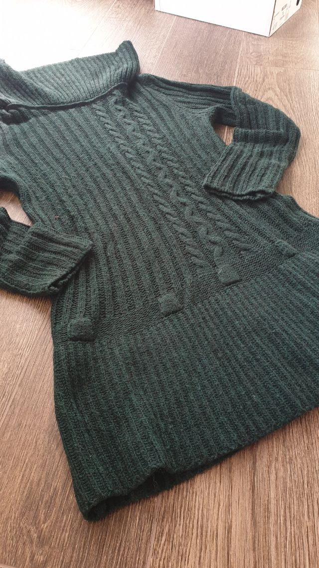 Abito maglione verde