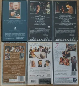 Películas en formato VHS, varios genéros