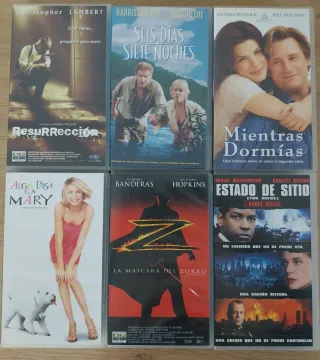 Películas en formato VHS, varios genéros