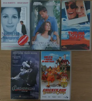 Películas en formato VHS, varios genéros