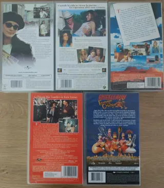 Películas en formato VHS, varios genéros