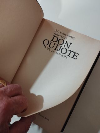 Don Quijote de la Mancha. Cervantes.