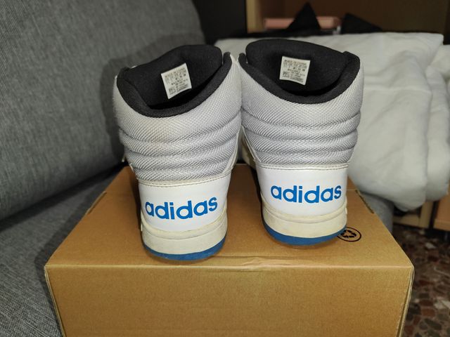 Adidas ADIDAS Hoops VS Mid White Black Blue Hombre