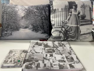 Cojines, albúm y agenda Laura Ashley 