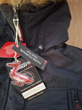 Abrigo Norway Parka negro M-L