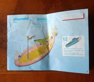 Playmobil barco de hadas.