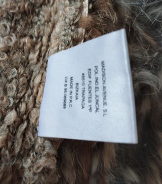 Chaqueta cárdigan piel de conejo