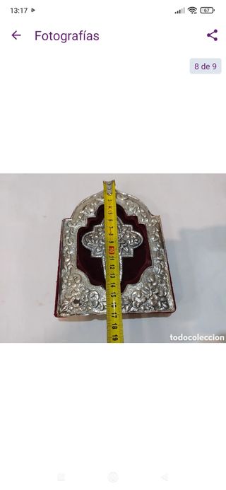 Muy antiguo icono religioso de plata