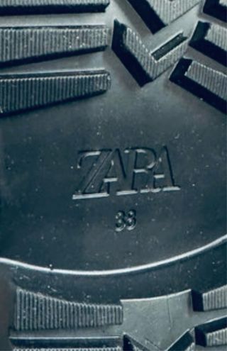 Botas botín motero Zara 38 piel natural