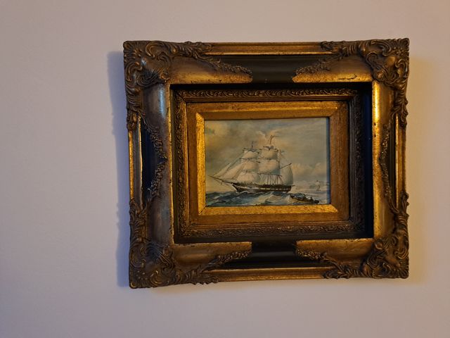 QUADRETTI  ANTICHI "PICCOLA MARINA"  Olio su legno